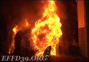 EF mamber worked at fire on old Hopewell