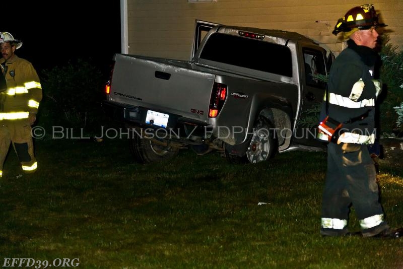 East Fishkill - Members responded to a vehicle into a house.  Quick actions from our members person was extricated from vehicle.