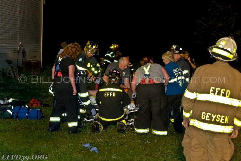East Fishkill - Members responded to a vehicle into a house.  Quick actions from our members person was extricated from vehicle.