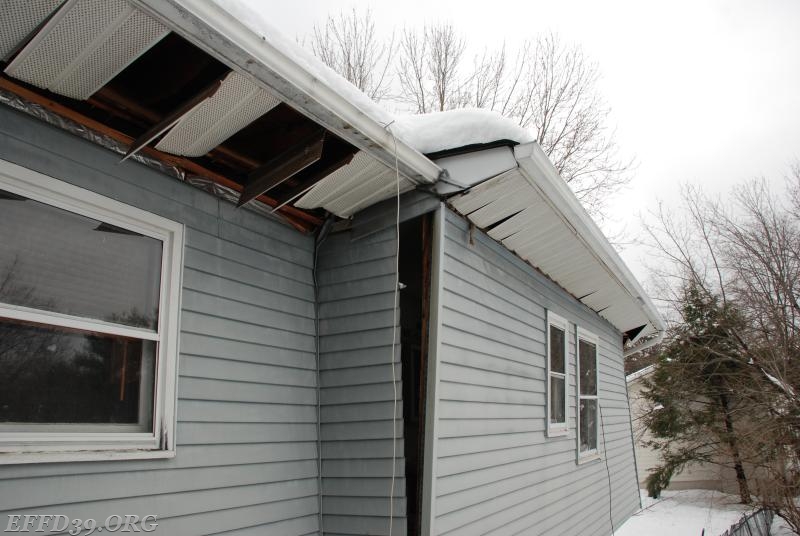 House collapse East Fishkill members evacuated home owner to safe area. 