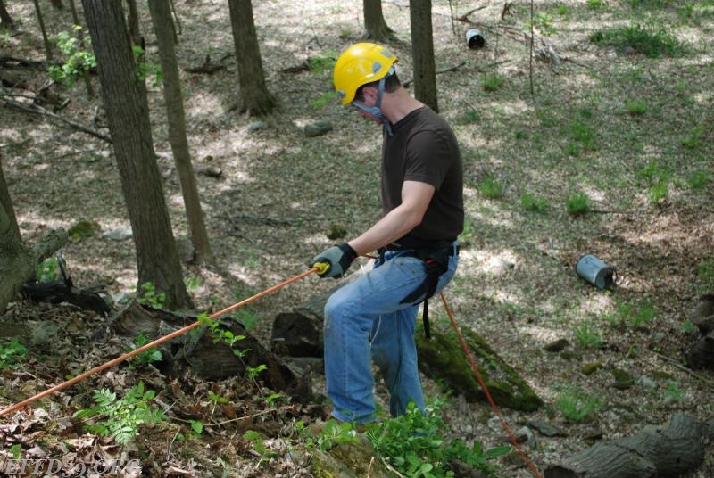 East Fishkill helped a injured hiker had to use rope to get to the person.