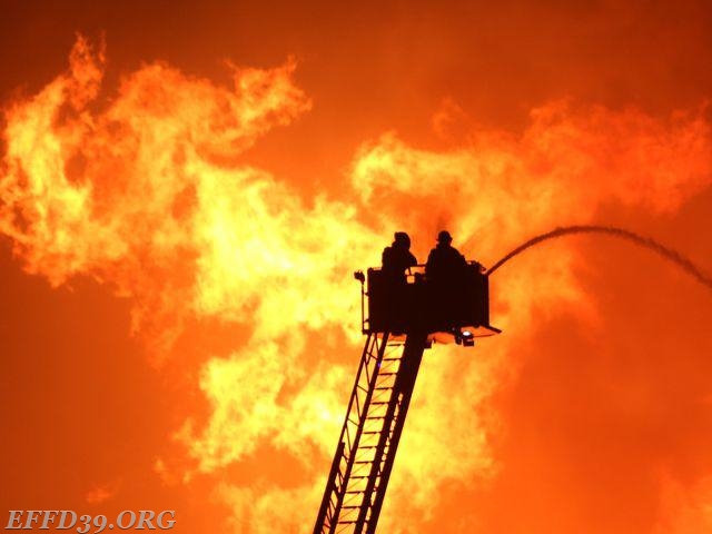 EFFD Tower Ladder 39 and Members work at the Gap Fire Aug.2016