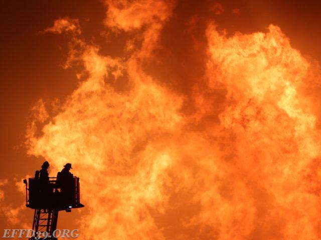 EFFD Tower Ladder 39 and Members work at the Gap Fire Aug.2016