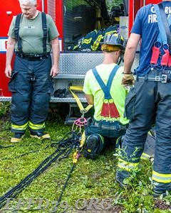 08/2016 EF Members rescue man by useing  ropes