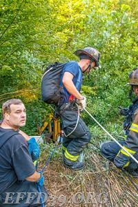 08/2016 EF Members rescue man by useing  ropes