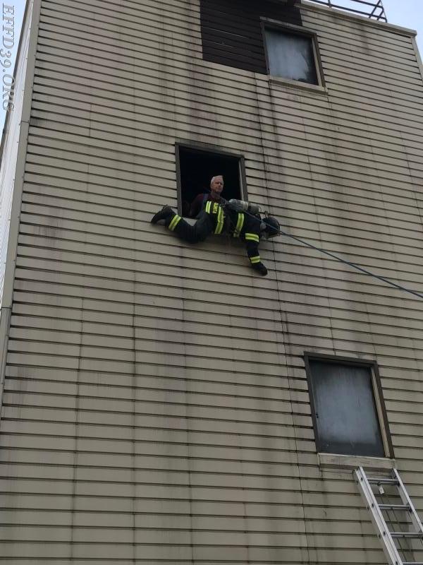 Bailout Training at East Fishkill training center.
One of our newer members being trained.