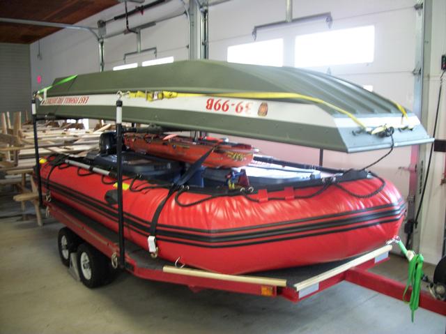 3999 - Boat Trailer, Jon Boat and Zodiac