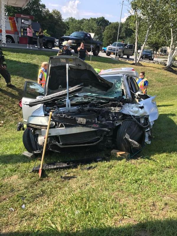 8/10/17  Motor  Vehicle Accident car in to a pole